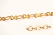 Pattern line brass ring figure chain