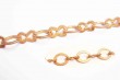 flat 8 line brass ring figure chain