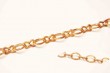 wave line brass ring figure chain