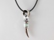 Colorful horn pendant