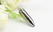 Cross head men's bullet necklace pendant