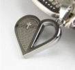 Heart-shaped cross the Bible pendant