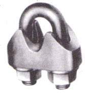 DIN 1142 GALV MALLEABLE WIRE ROPE CLIPS