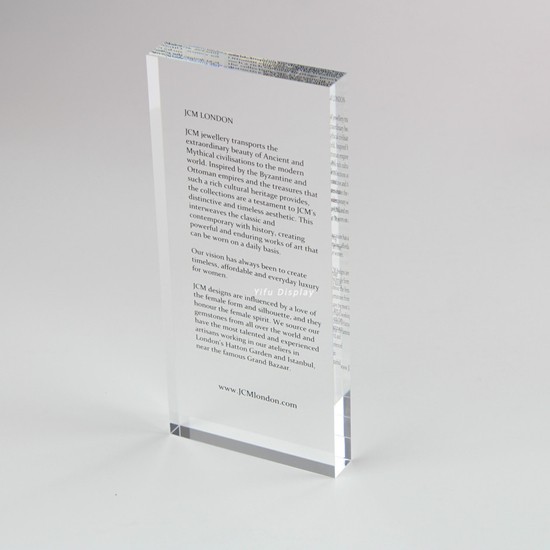 Acrylic brand Block Nameplate Stand RL001