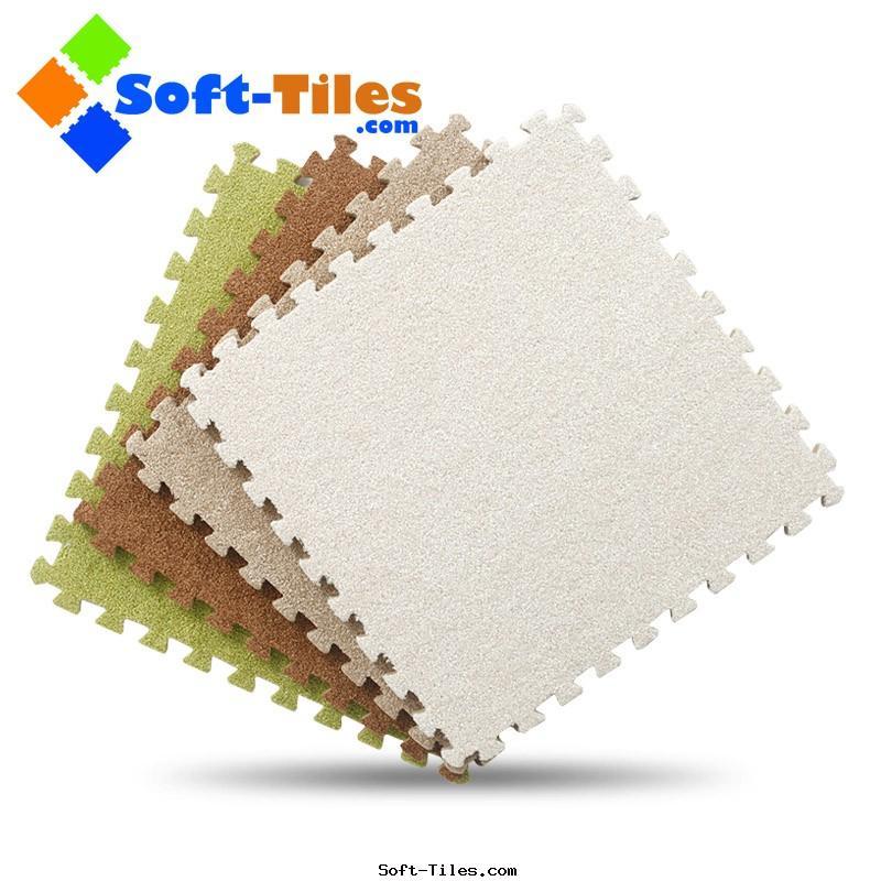 Luxurious Carpet Foam Floor Tiles short hair