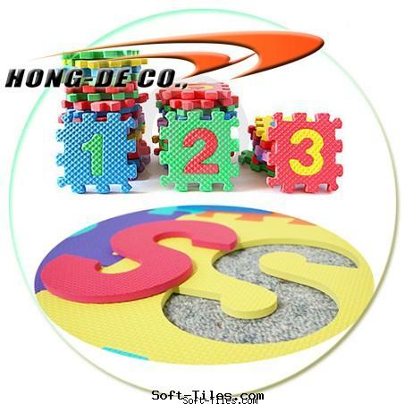 Kid's education mat with numbers