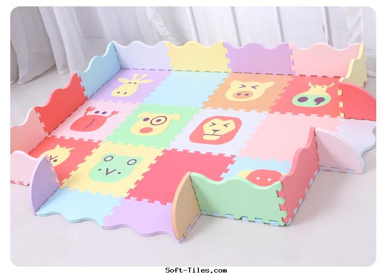 Children play mat with rails Free Formamide