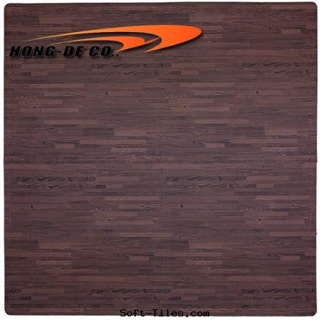 Cherry Wood Grain Foam Floor Mat 