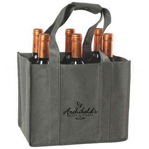 6 bottles durable promotional wine bag