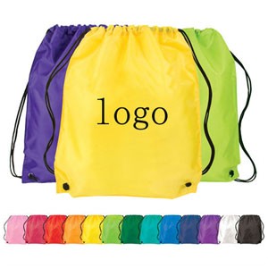 recycled polyester drawstring backpack bags
