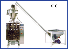 Vertical form-fill-seal machine for powder
