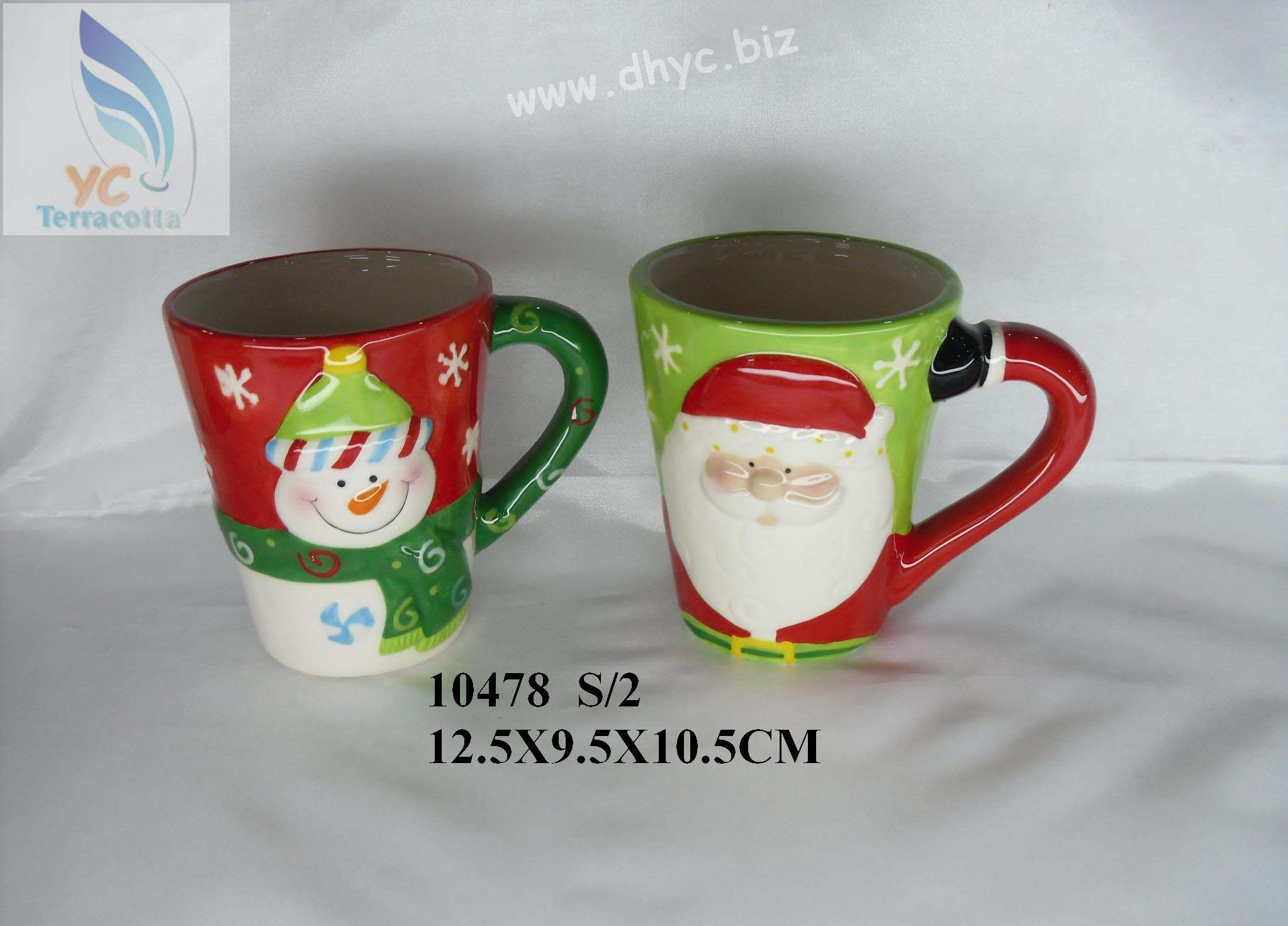 Santa and snowman Flowerpot