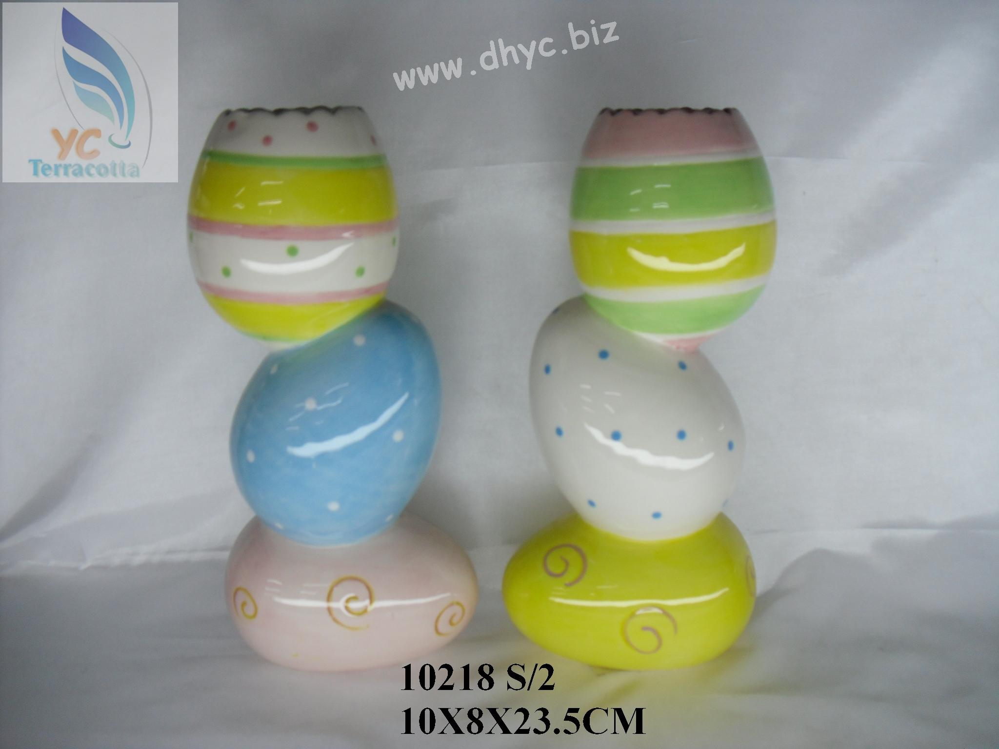 Easter eggs pots,porcelain decoration