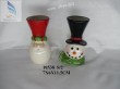 Santa and snowman Candle holder