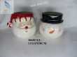 Santa and snowman Flowerpot