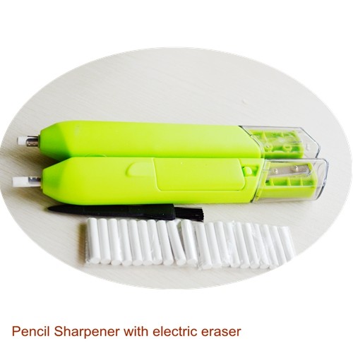 Student Supplies Promotional Products Pencil Sharpener with Electric Eraser