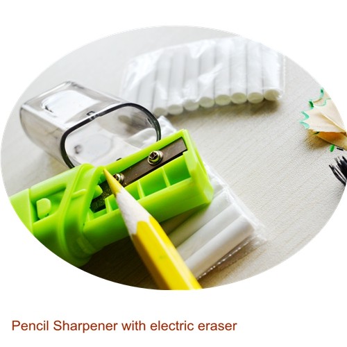 Student Supplies Promotional Products Pencil Sharpener with Electric Eraser