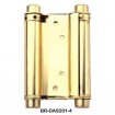 Double action spring hinge