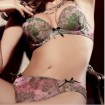 Lace intimates moulded bra set