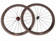 50mm tubular carbon road wheels with TG point