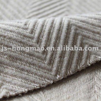 Big Herringbone Fancy Wool Garment Fabric 