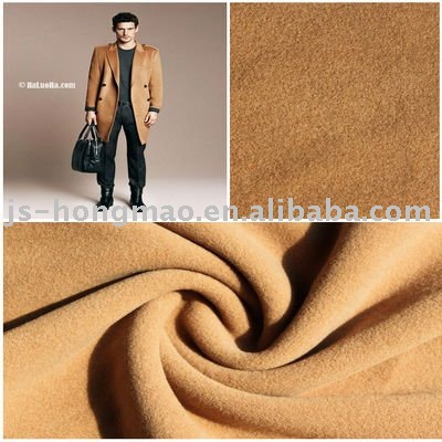 Brown Wool Overcoating Woven Fabric 