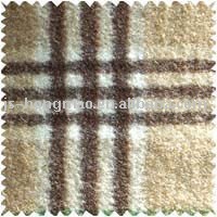 Camel grid Wool Overcoating 