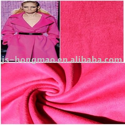 Carmine Wool Woven Fabric 
