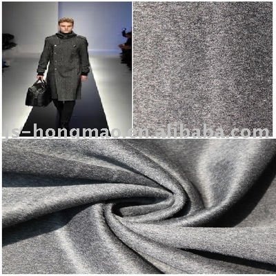 Dark Grey Double Face Wool Fabric 