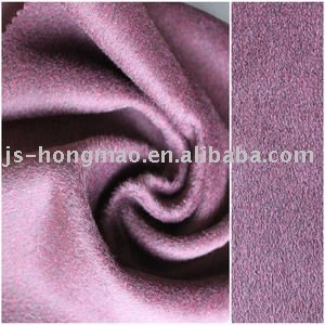 Dark Purple Wool Overcoating Fabric 