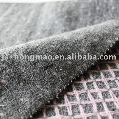 Double Face Dobby Woolen Fabric 