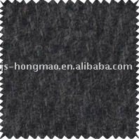 GREY TWILL WOOL FABRIC 