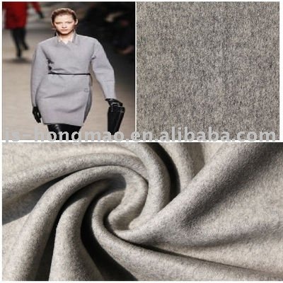 Grey Wool Overcoating Fabric