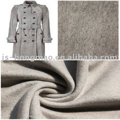 Grey Wool Overcoating Fabric 
