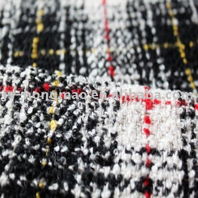 HOT ! Jacquard Plaid Wool fabric 