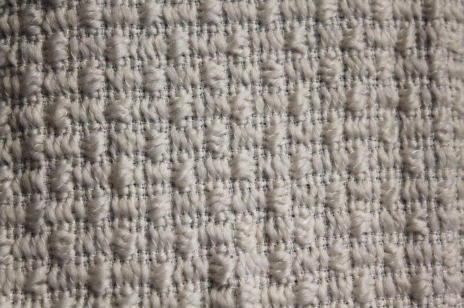 HOT ! Jacquard White Wool fabric 