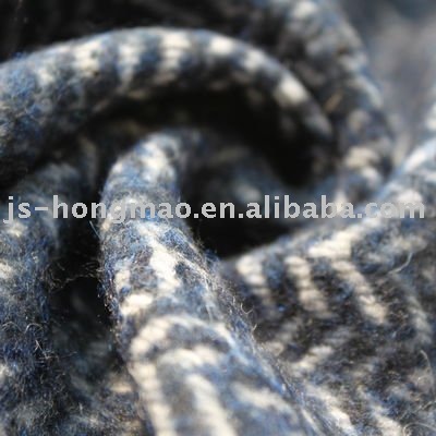 Jacquard Tweed Wool Fabric 