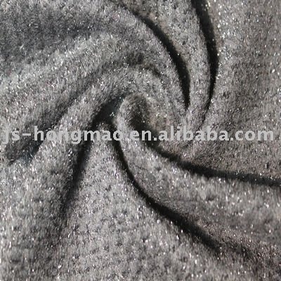 Metallic Yarn Fancy Woolen Fabric 