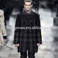 Tartan Woolen Fabric for Overcoat 