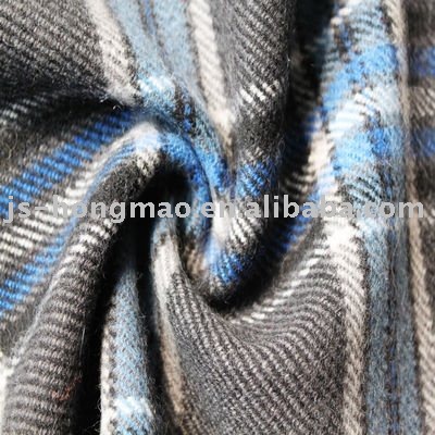Twill Woolen Tartan Fabric 