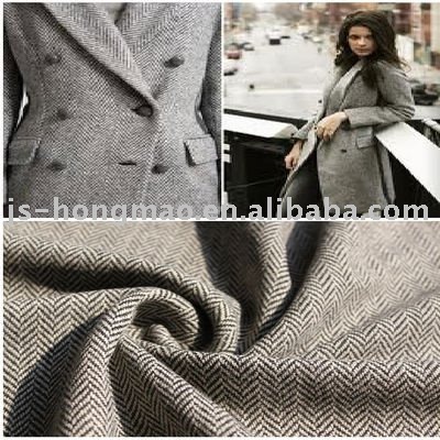  Wool Herringbone Garment Fabric 