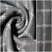 Checked Wool Woven Fabric 