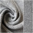 Grey Wool Herringbone Yarn Dyed Fabric