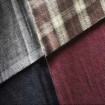 Plaid Wool Overcoating Garment Fabric 