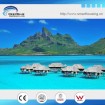 over-water prefabricated bungalow bali