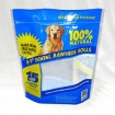 Stand up bag with zipper for packing dog food