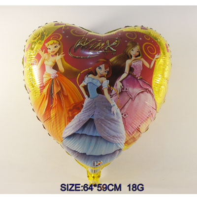 18INCH Heart-Shaped Mylar Balloon 