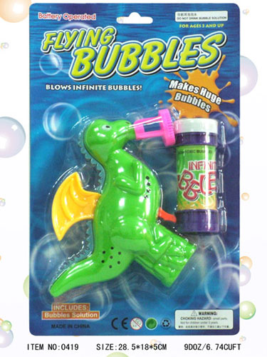 Popular B/O dinosaur bubble gun,bubble gun toys,pl
