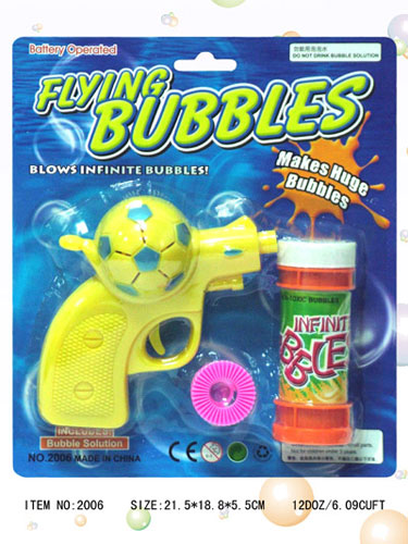 Prevailing football Hand-operated Bubble Gun.Plast