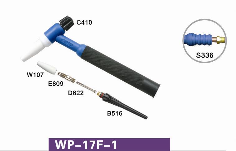 Tig welding torch and spare parts